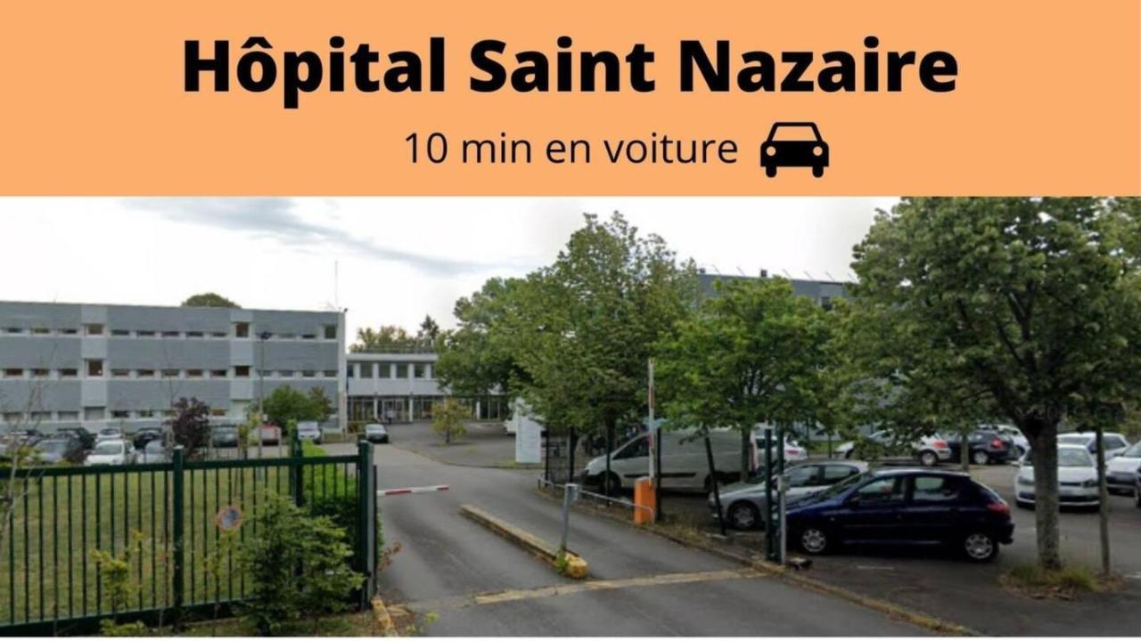 Saint Nazaire - White Lion - Centre Ville - Au Calme - Parking Privatif Aerien - Internet Haut Debit Fibre エクステリア 写真