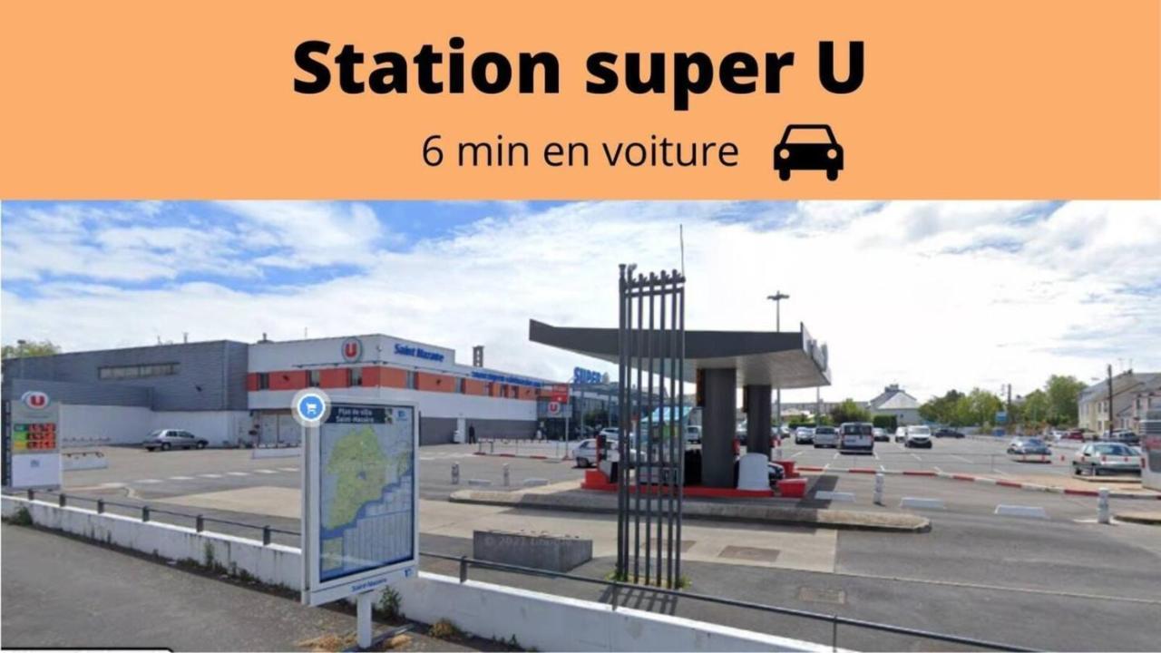 Saint Nazaire - White Lion - Centre Ville - Au Calme - Parking Privatif Aerien - Internet Haut Debit Fibre エクステリア 写真